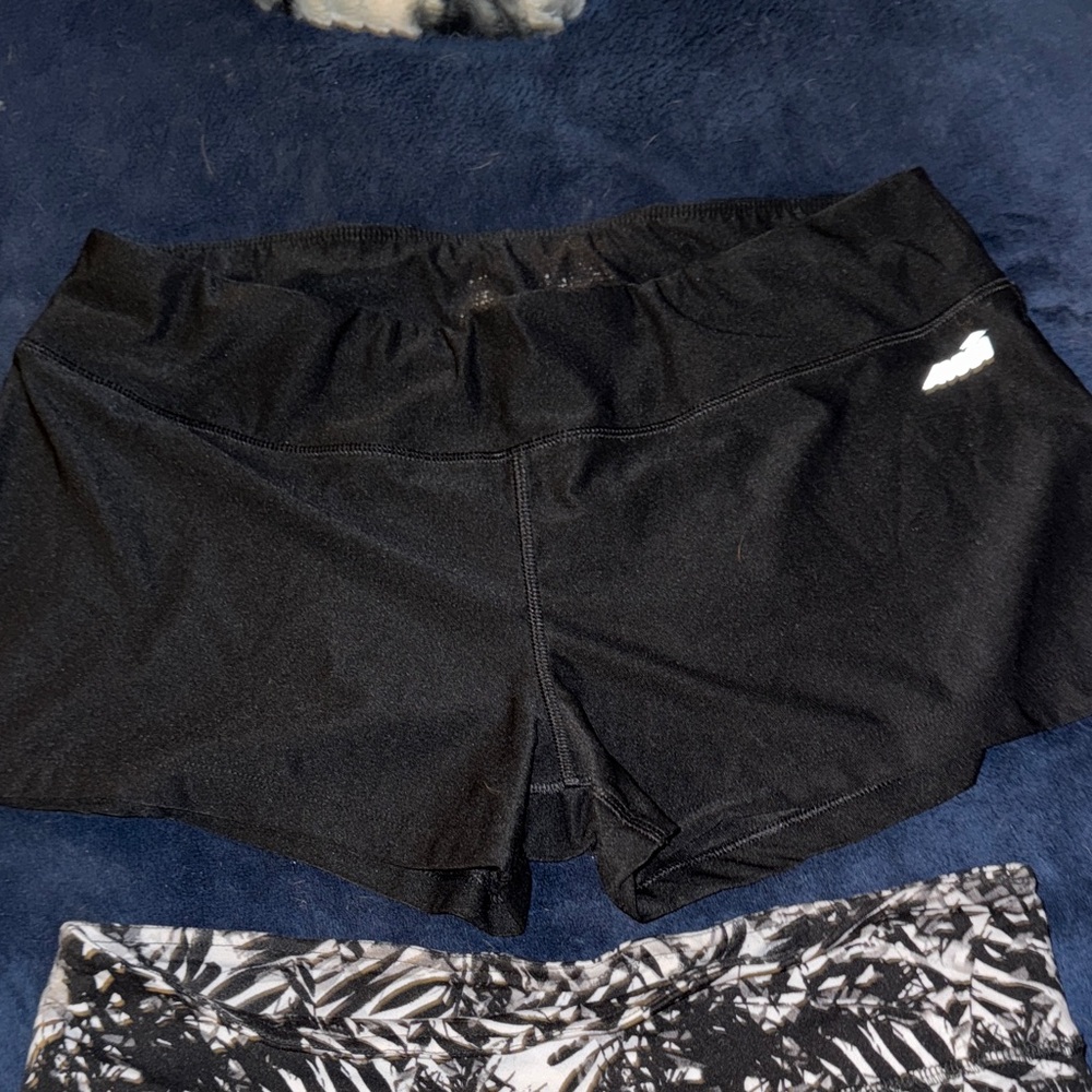 Avia Black Athletic Shorts for Women